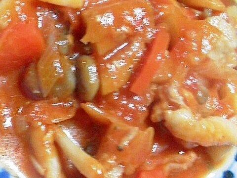 胸肉の中華風トマト煮